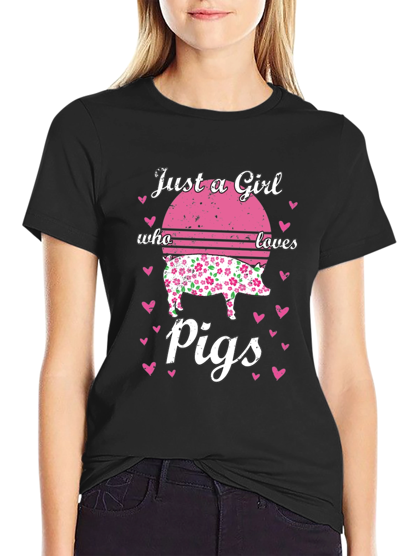 Just A Girl Who Loves Pigs T-Shirt