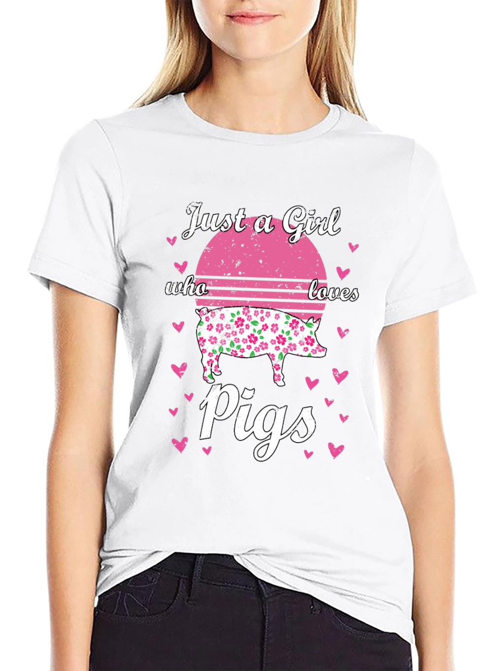 Just A Girl Who Loves Pigs T-Shirt