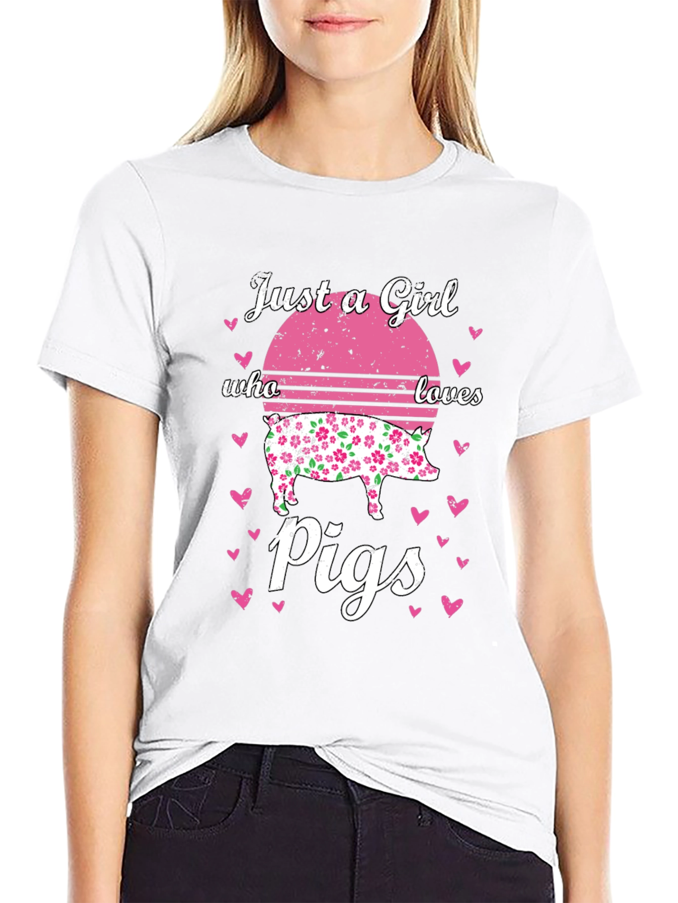 Just A Girl Who Loves Pigs T-Shirt