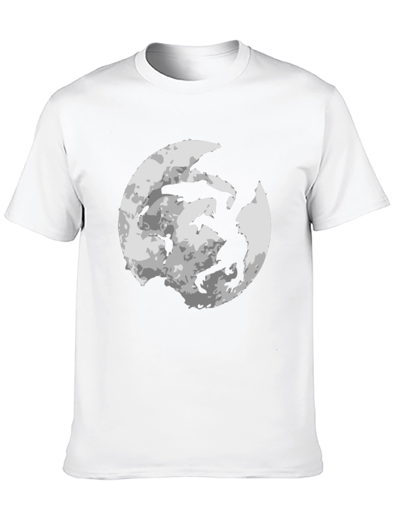 Moon Dragon Graphic Tee - Black