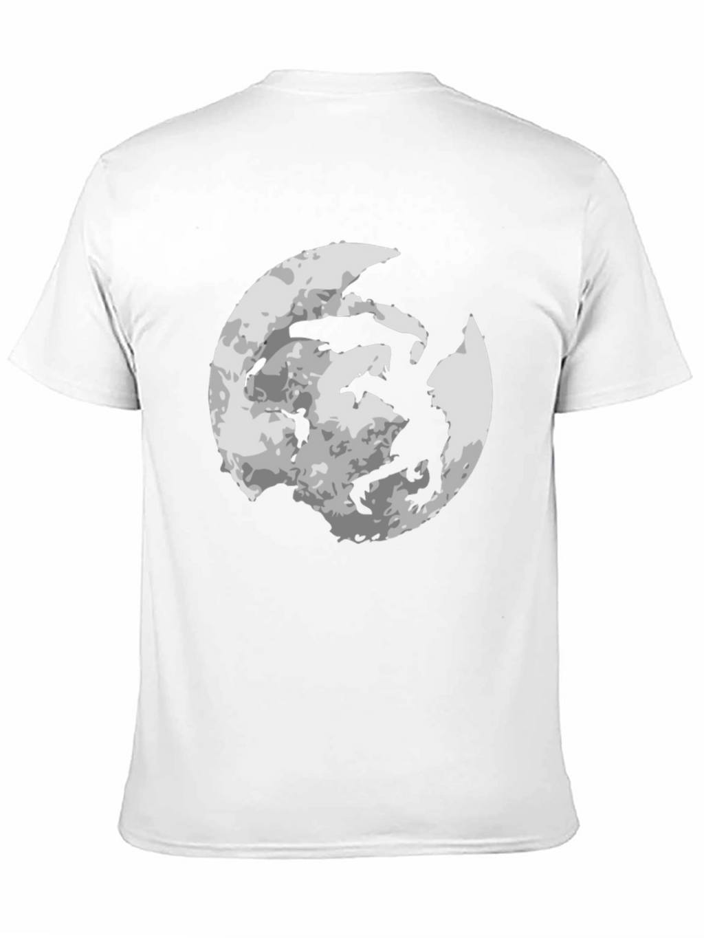 Moon Dragon Graphic Tee - Black