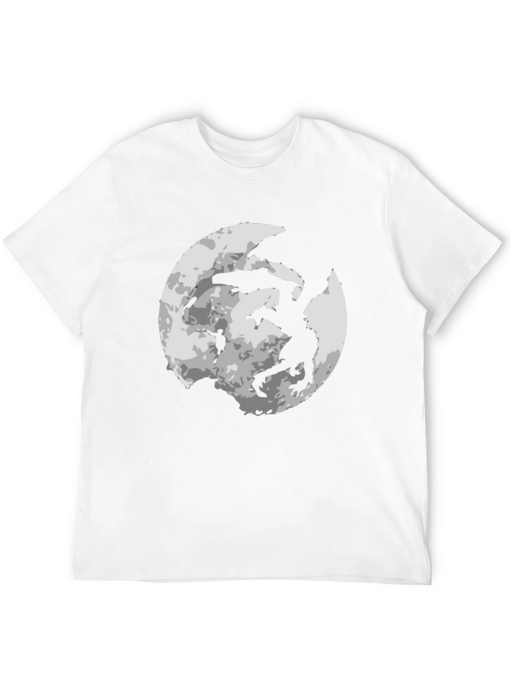 Moon Dragon Graphic Tee - Black