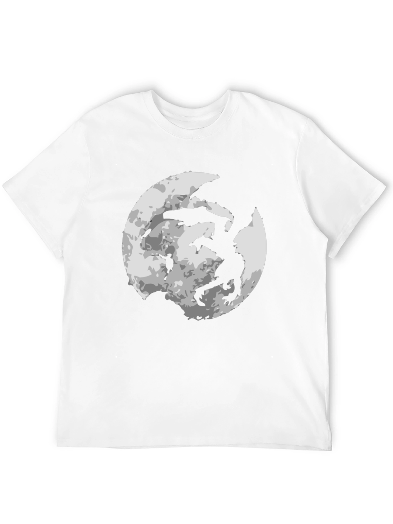 Moon Dragon Graphic Tee - Black