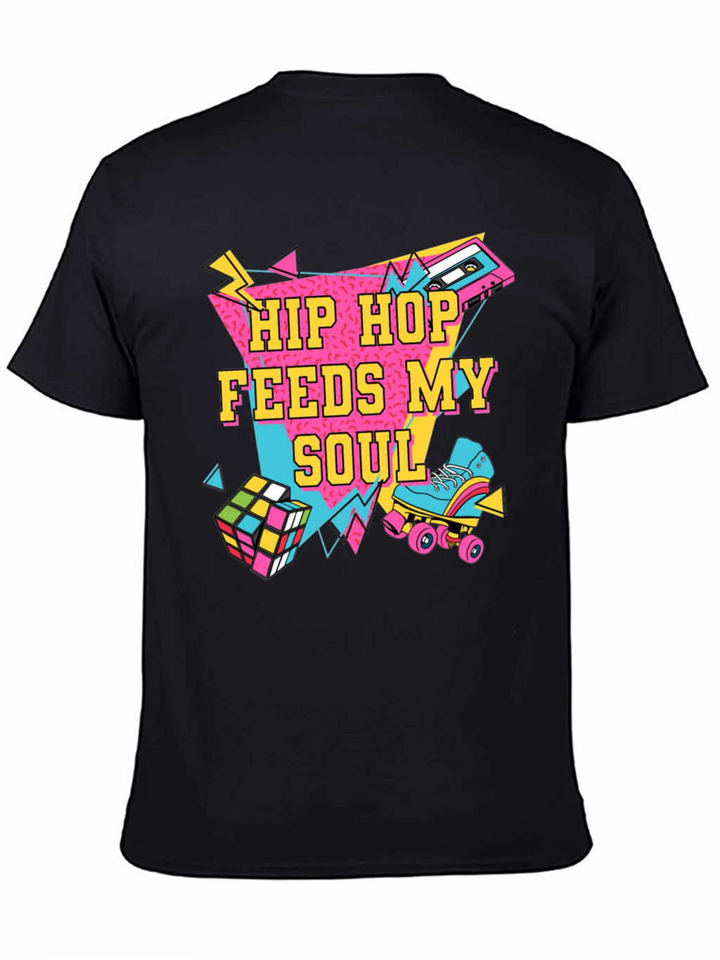 Hip Hop Feeds My Soul 80s Retro T-Shirt