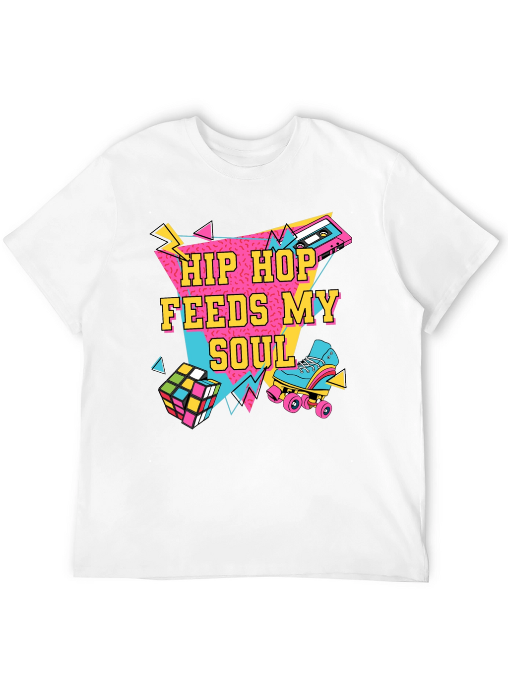 Hip Hop Feeds My Soul 80s Retro T-Shirt