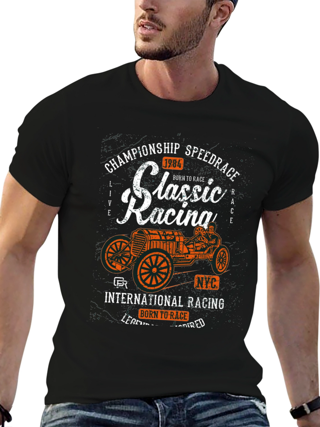 Classic Racing Tee - Born to Race Speed