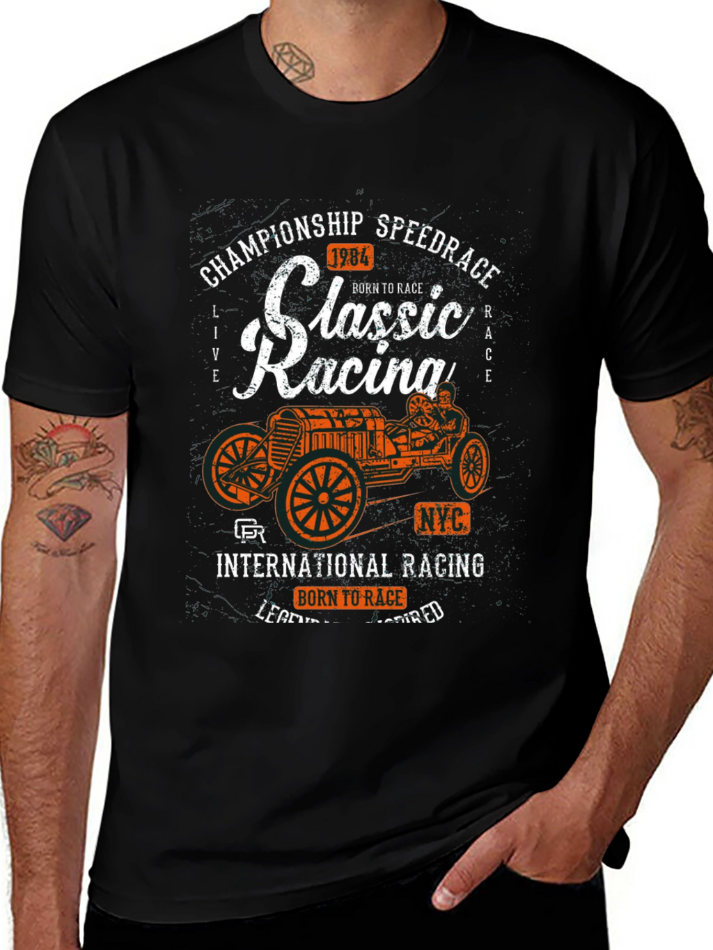 Classic Racing Tee - Born to Race Speed