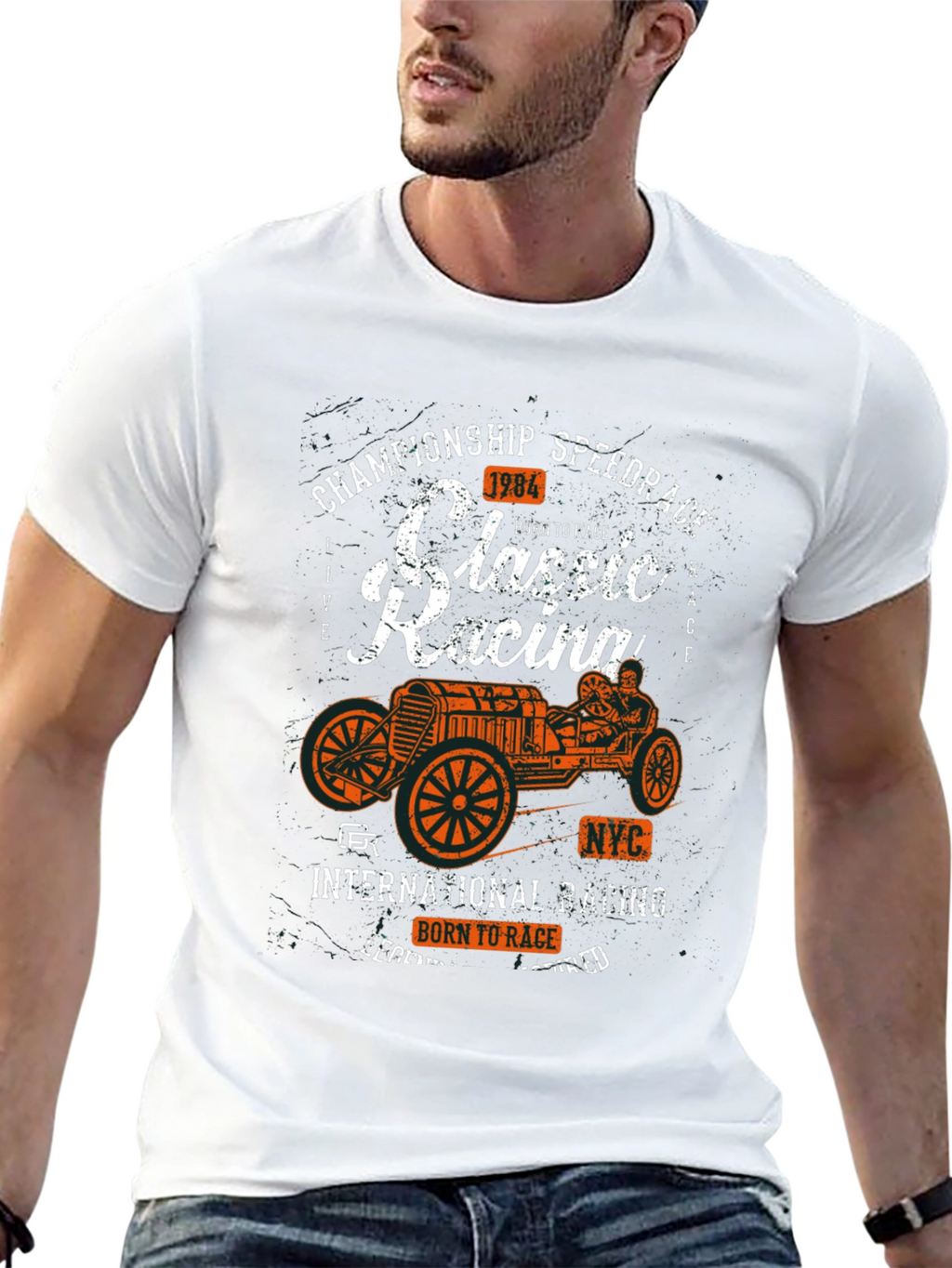 Classic Racing Tee - Born to Race Speed