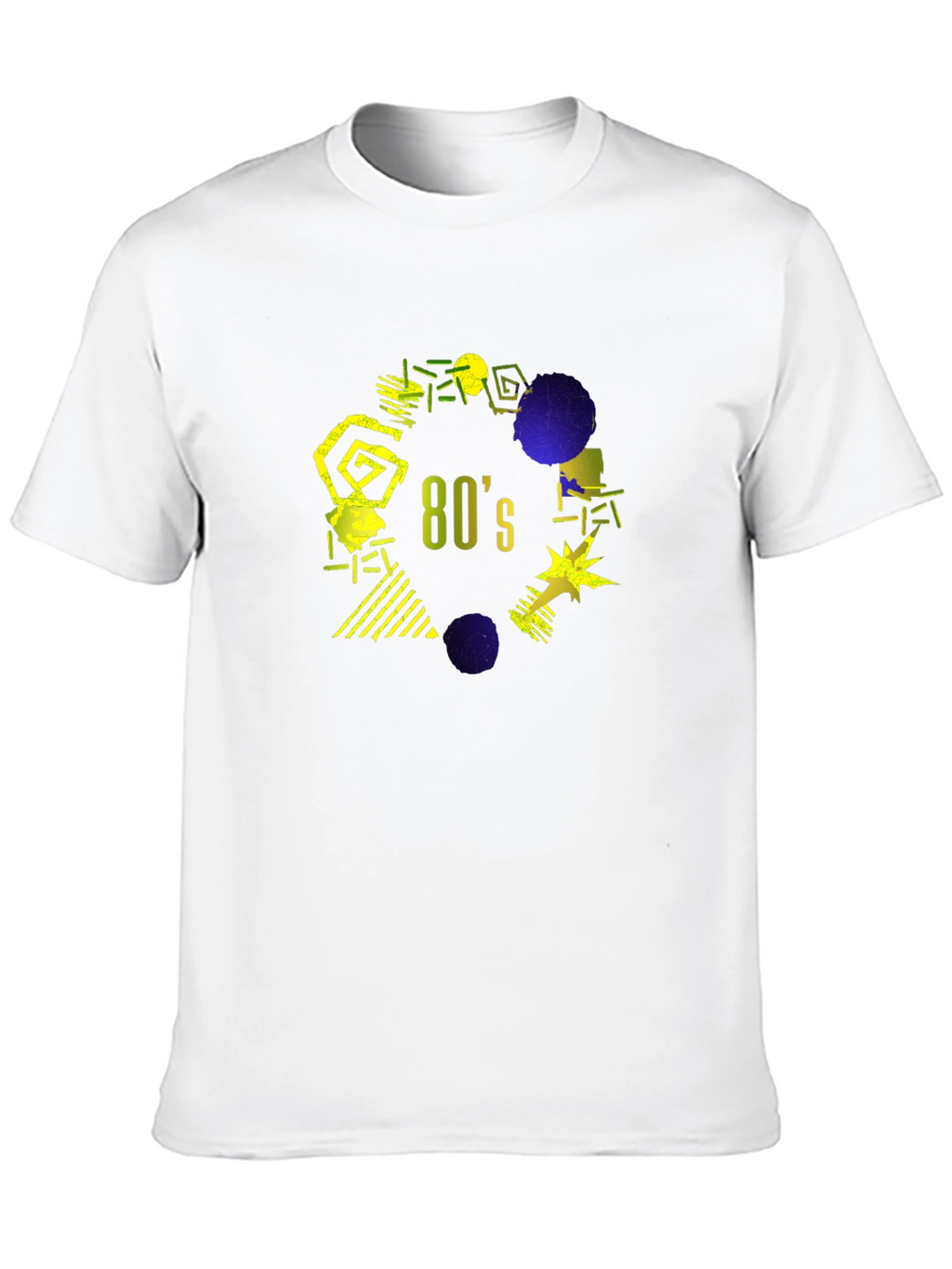Retro 80s Graphic T-Shirt - Black