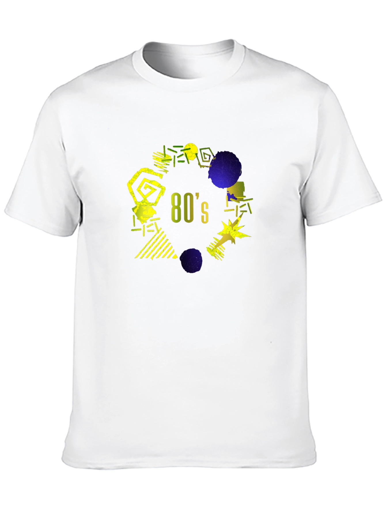 Retro 80s Graphic T-Shirt - Black