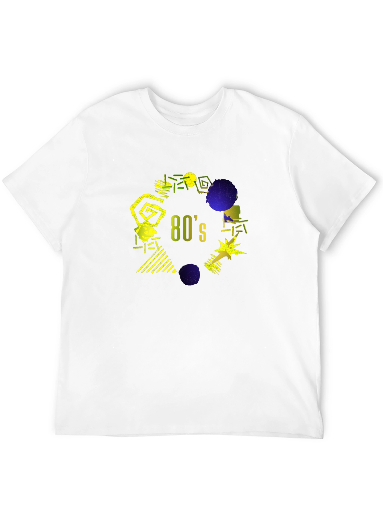 Retro 80s Graphic T-Shirt - Black