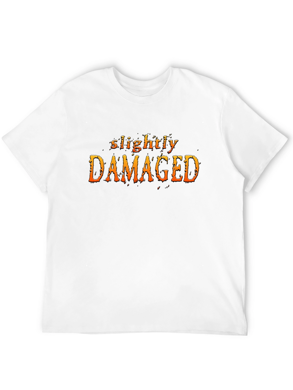 Slightly Damaged Graphic T-Shirt - Black Cotton Tee