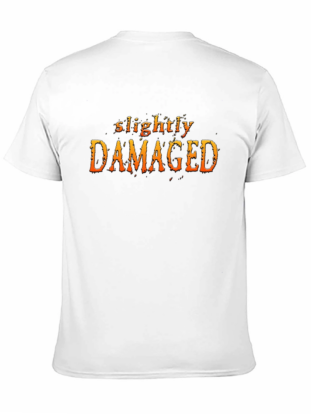 Slightly Damaged Graphic T-Shirt - Black Cotton Tee