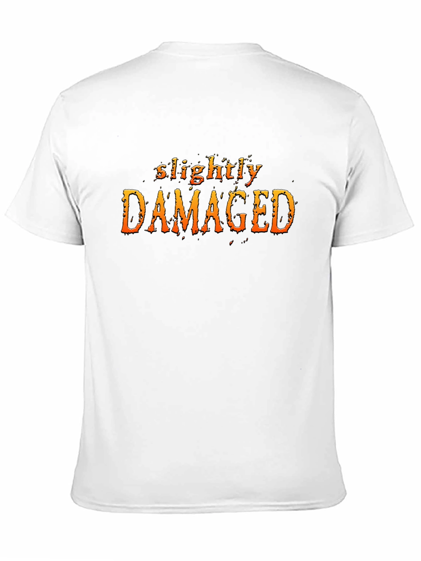 Slightly Damaged Graphic T-Shirt - Black Cotton Tee