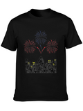 Cthulhu Fireworks Graphic Tee - Black