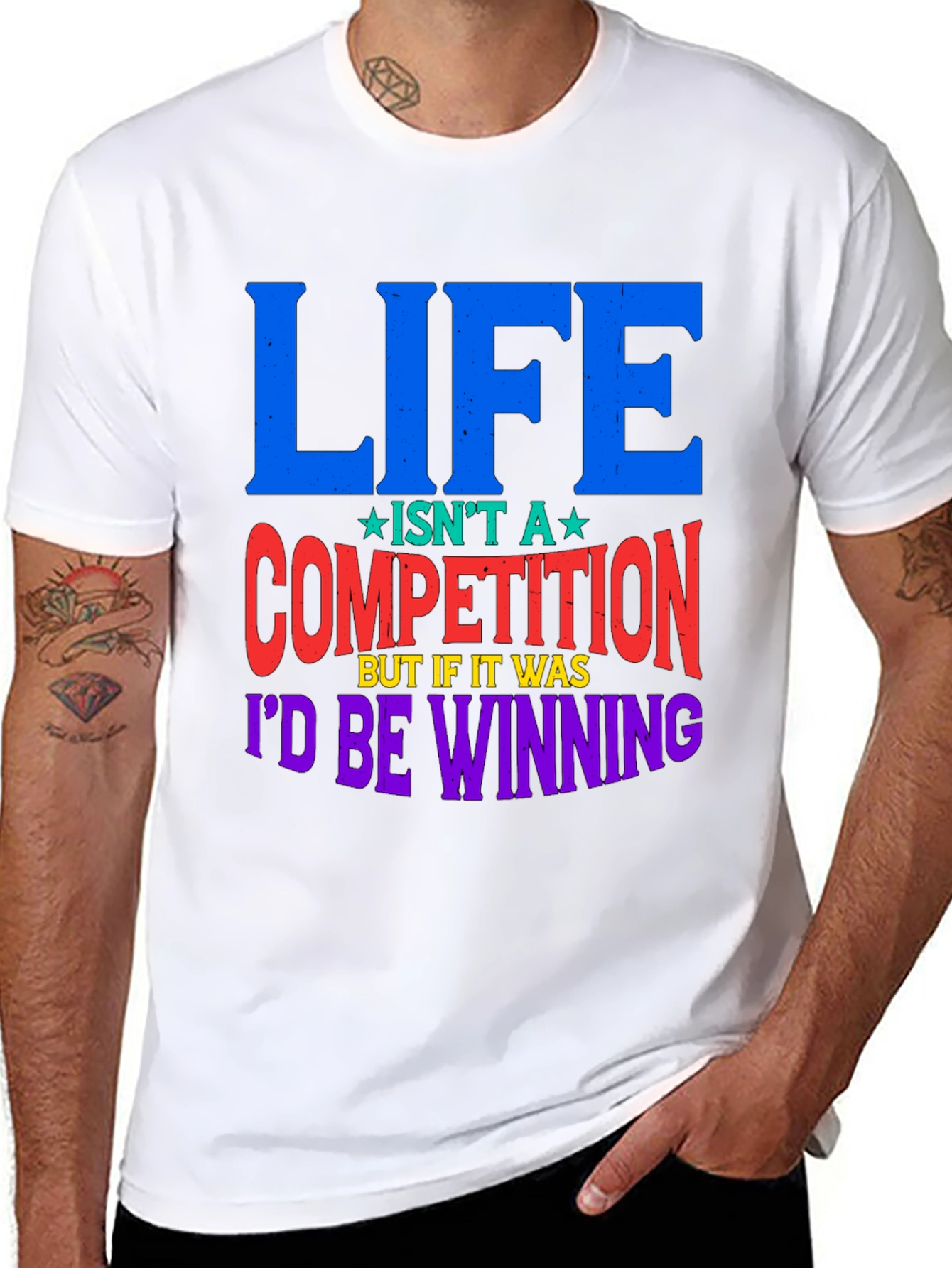 Life Isnt A Competition Graphic Tee