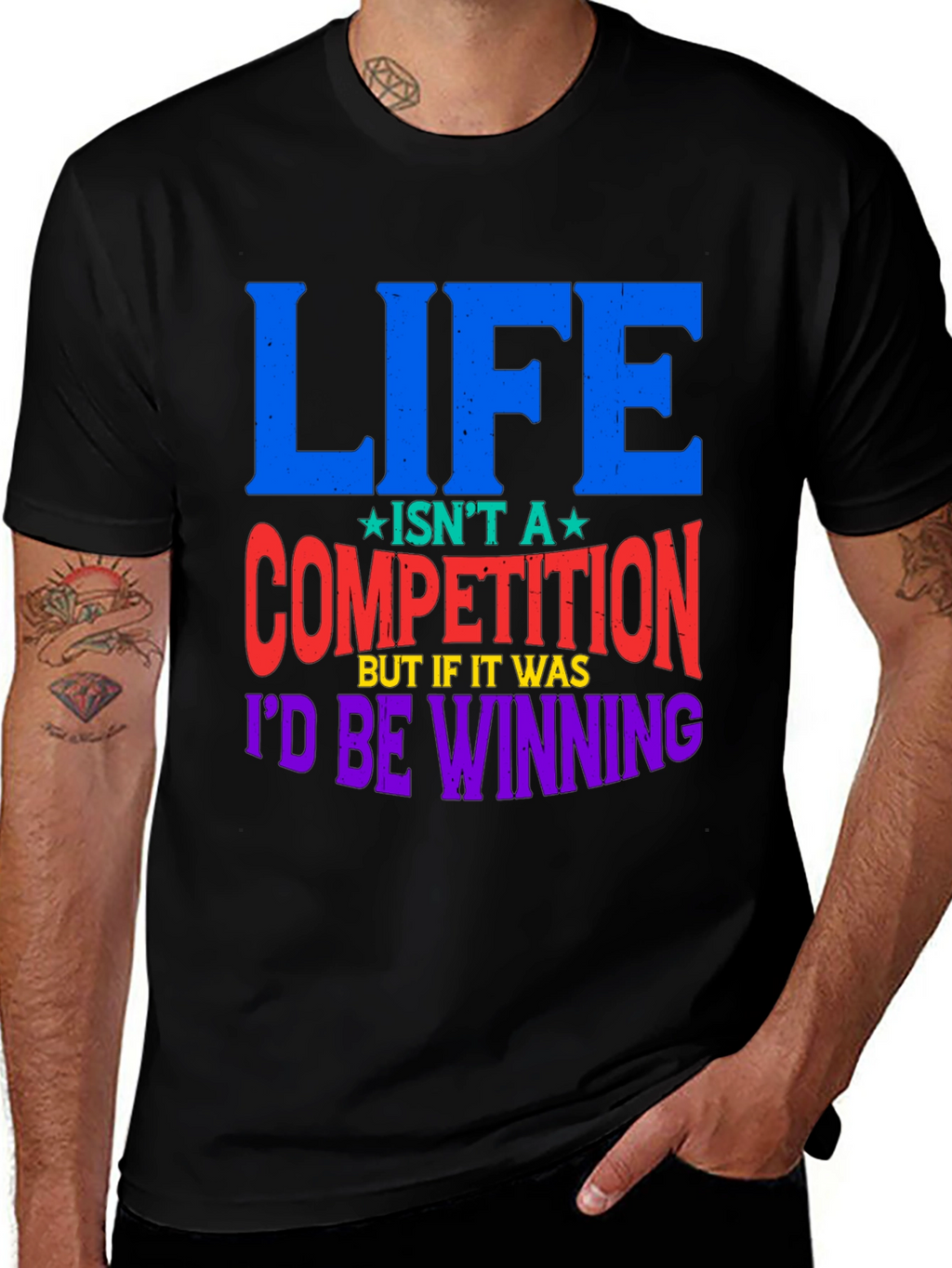 Life Isnt A Competition Graphic Tee