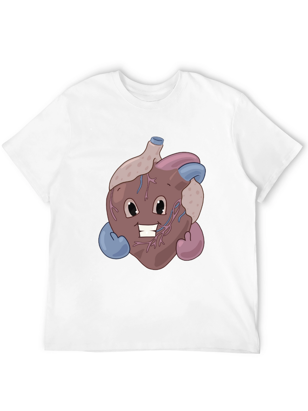 Funny Cartoon Heart T-Shirt - Anatomically Awesome!
