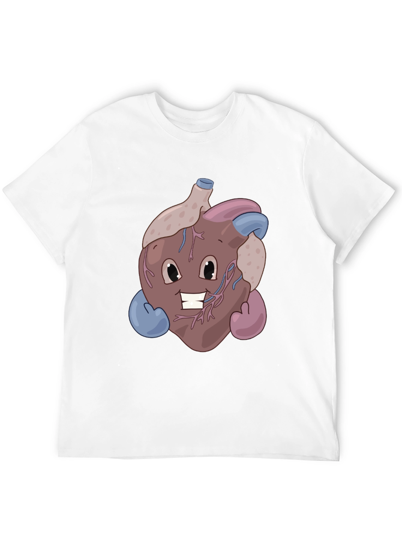 Funny Cartoon Heart T-Shirt - Anatomically Awesome!