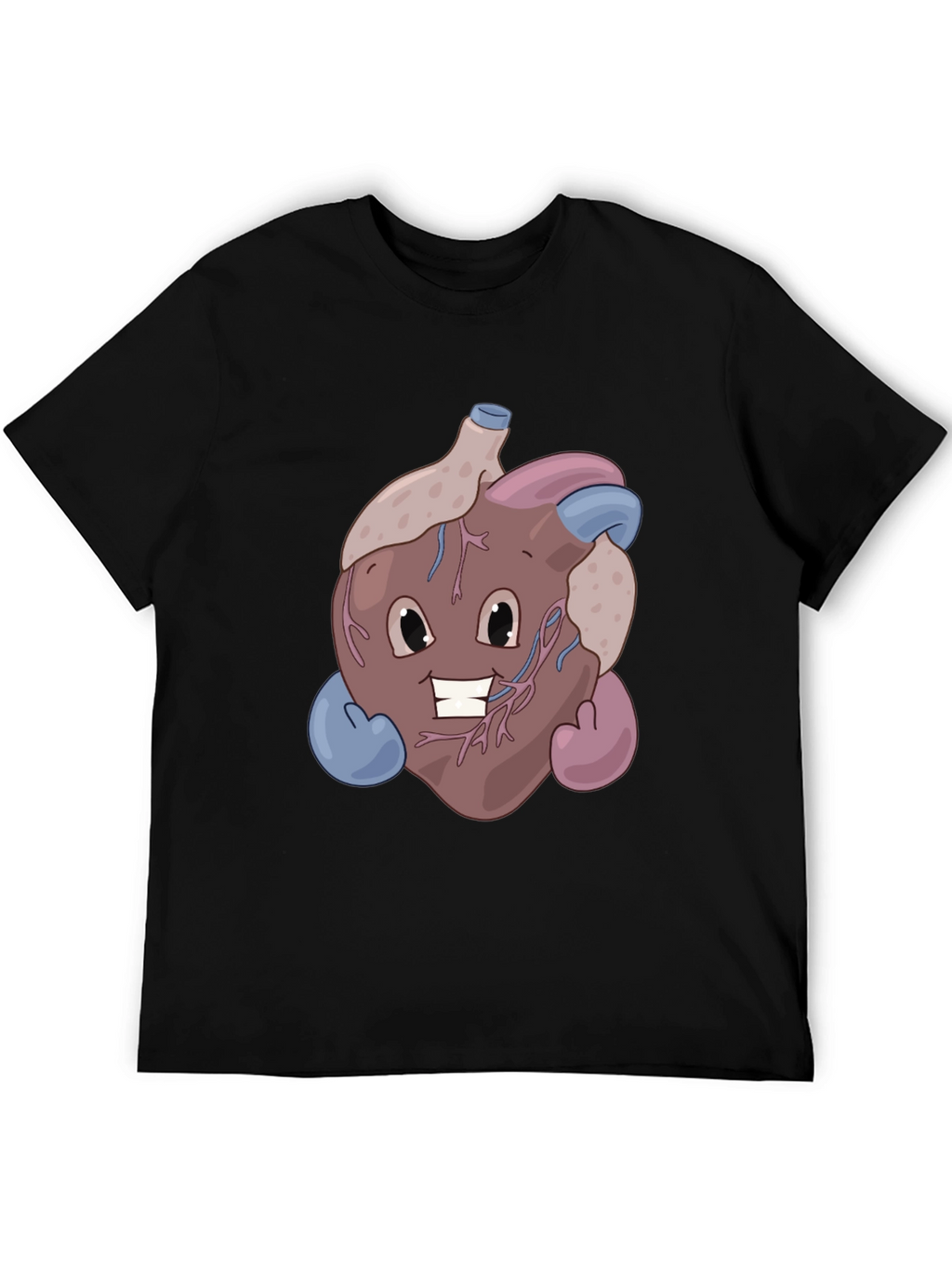 Funny Cartoon Heart T-Shirt - Anatomically Awesome!