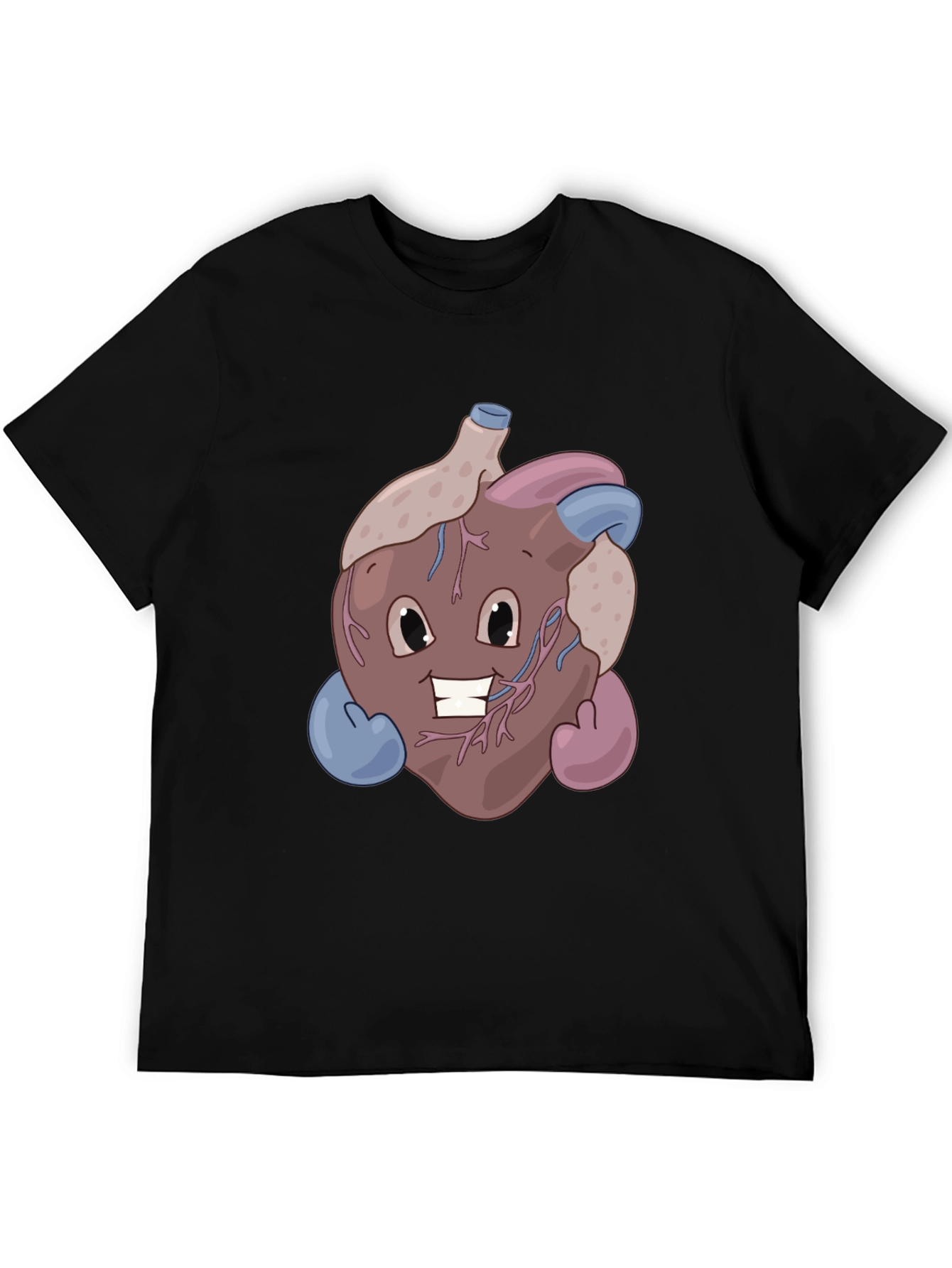 Funny Cartoon Heart T-Shirt - Anatomically Awesome!