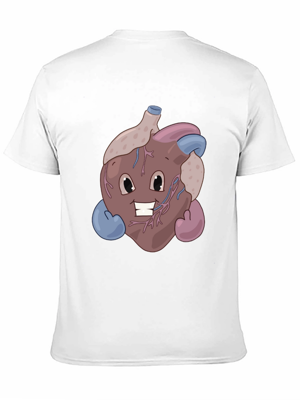 Funny Cartoon Heart T-Shirt - Anatomically Awesome!