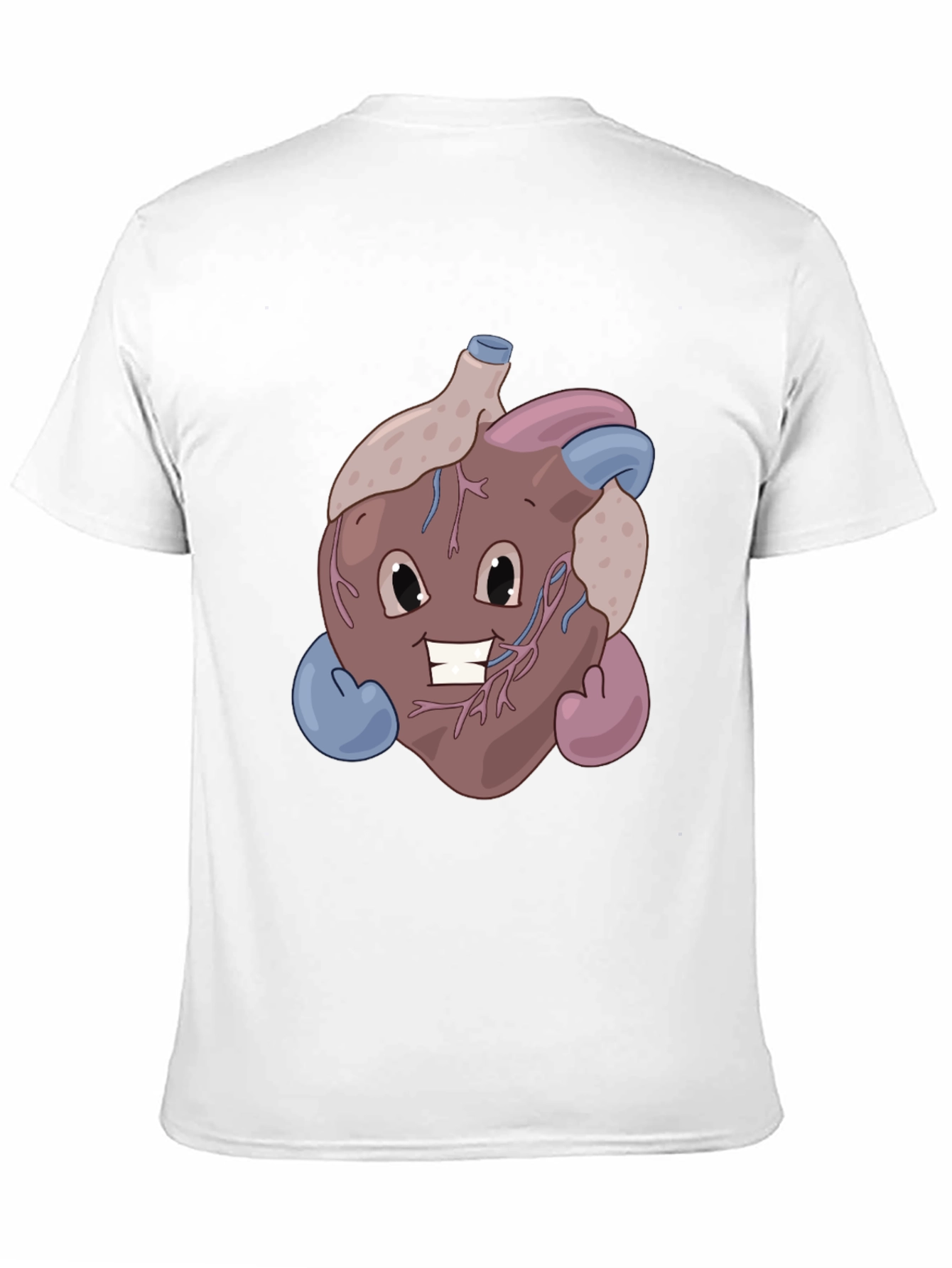 Funny Cartoon Heart T-Shirt - Anatomically Awesome!