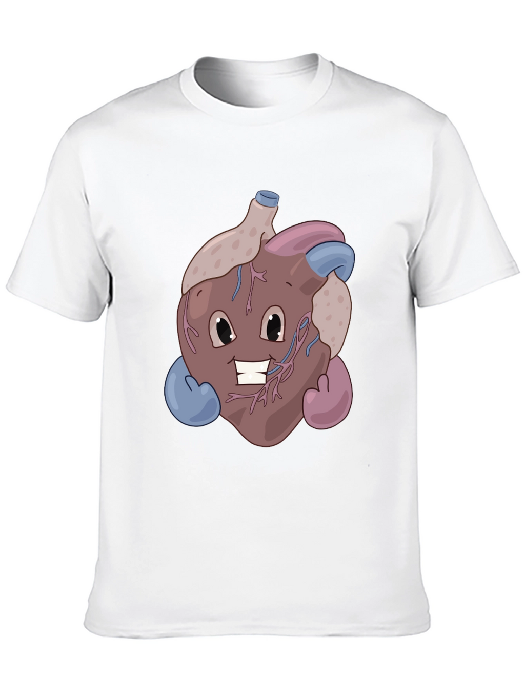 Funny Cartoon Heart T-Shirt - Anatomically Awesome!