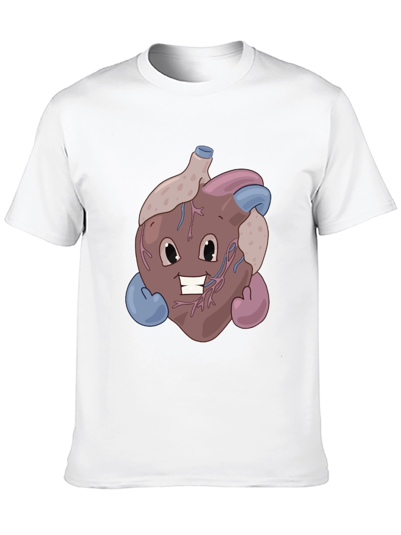 Funny Cartoon Heart T-Shirt - Anatomically Awesome!