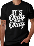 Its Okay To Be Not Okay Black Graphic Tee
