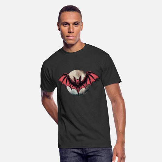 Vampire Bat Halloween Moon design