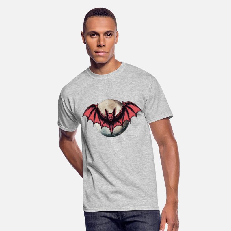Vampire Bat Halloween Moon design