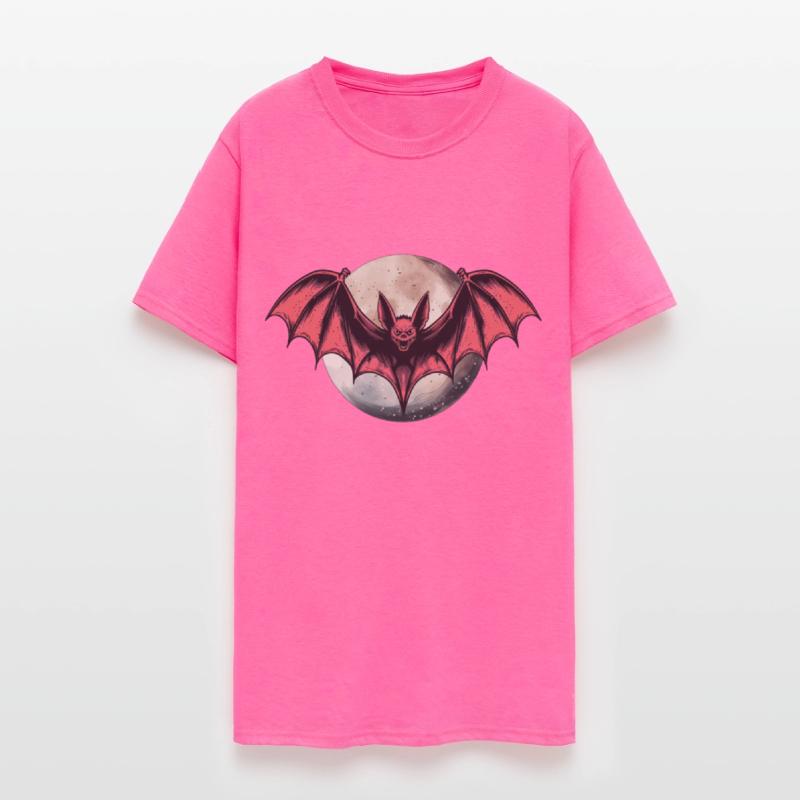 Vampire Bat Halloween Moon design