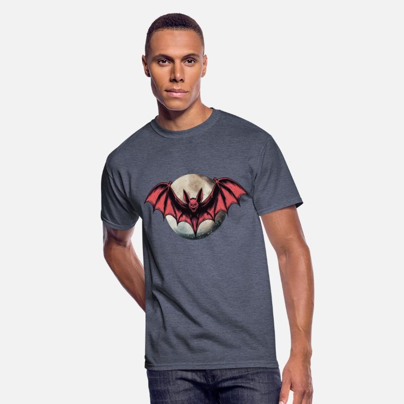 Vampire Bat Halloween Moon design
