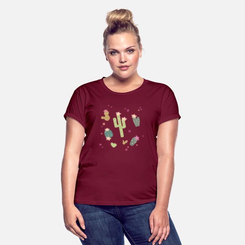 various cactus plants with flowers pattern