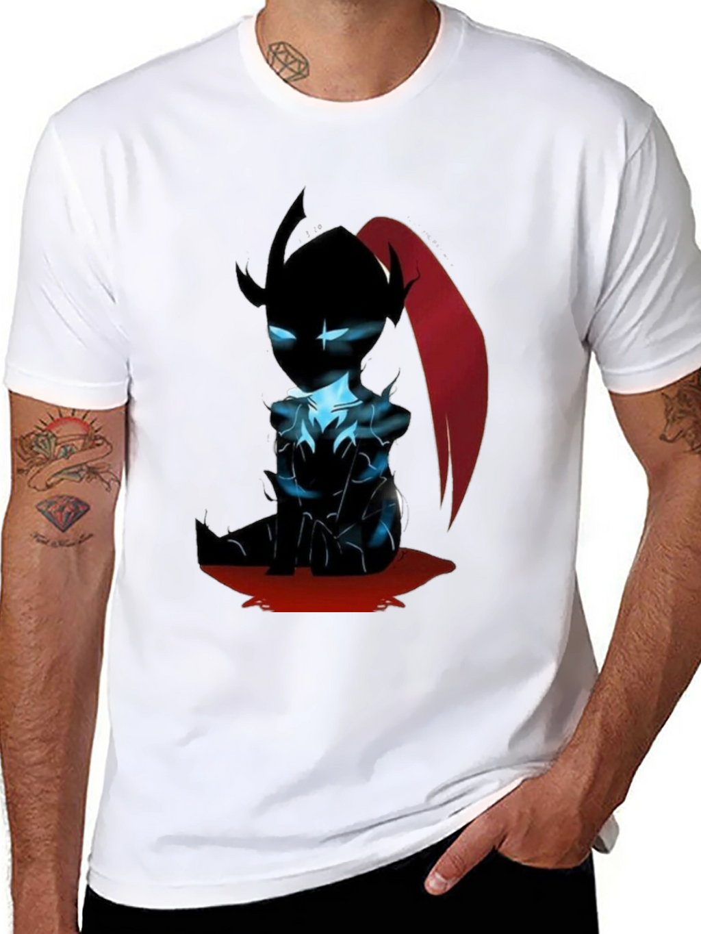 Anime Character Black T-Shirt
