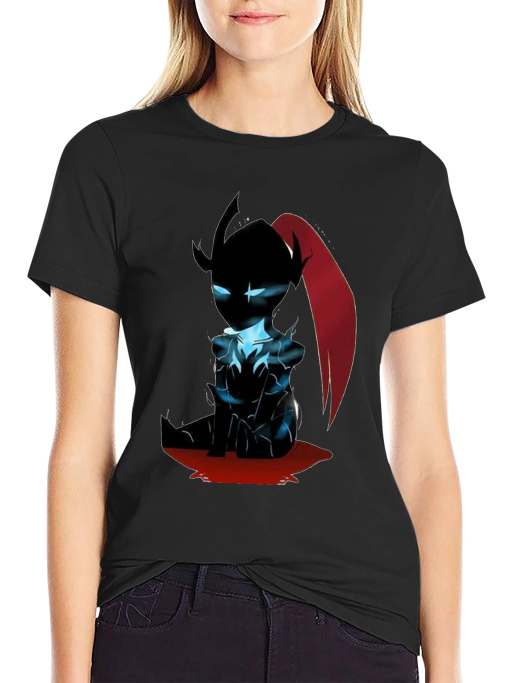 Anime Character Black T-Shirt