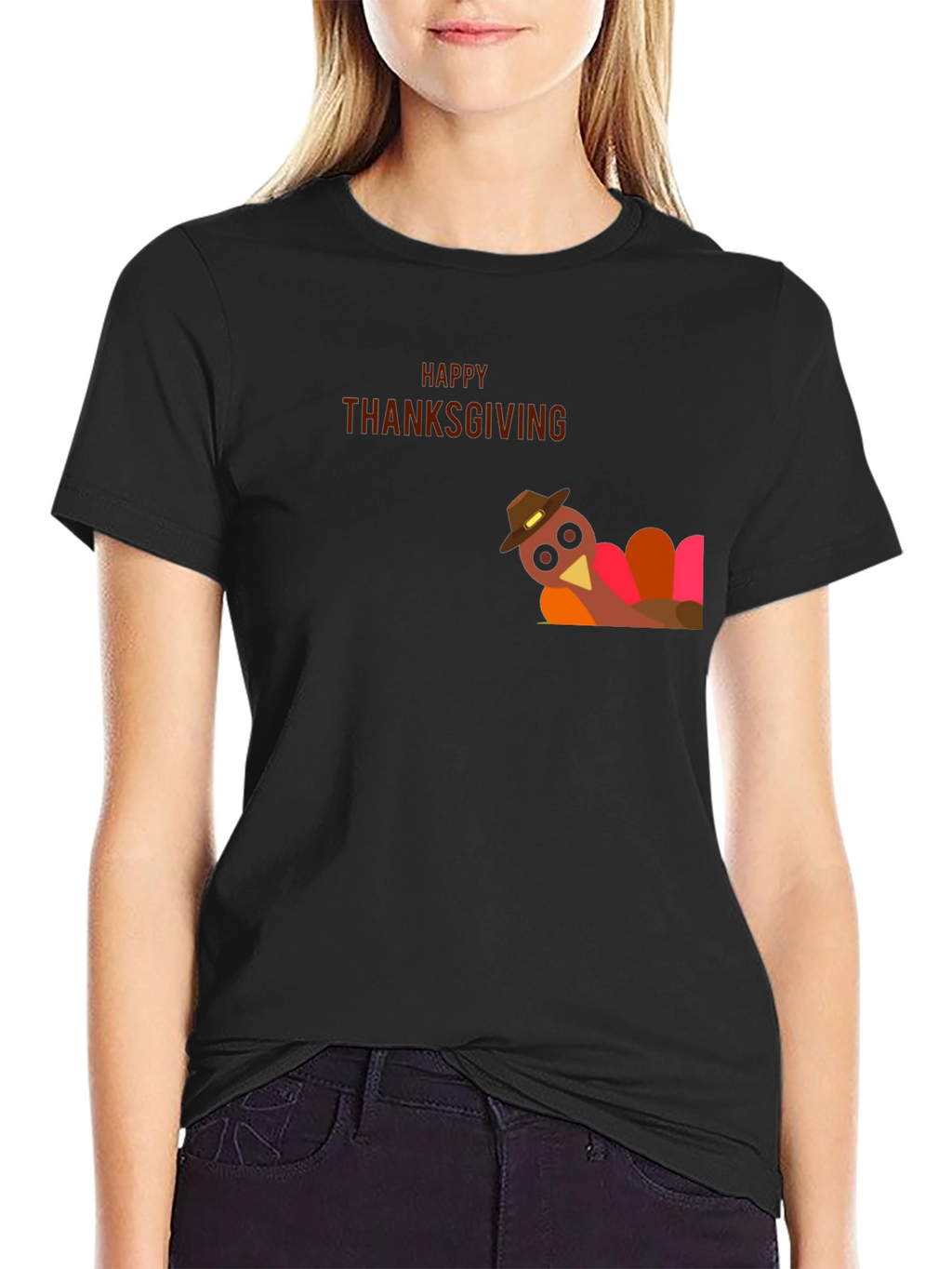 Thanksgiving Turkey Graphic Tee - Holiday Apparel