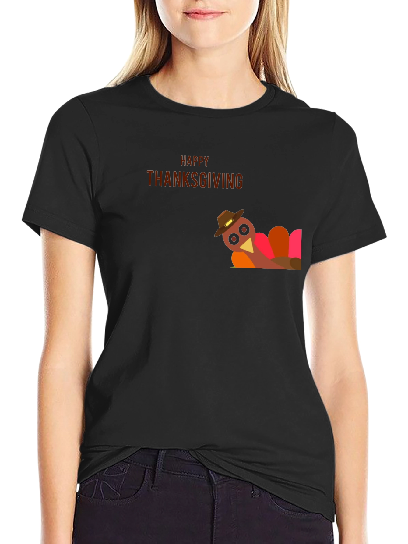 Thanksgiving Turkey Graphic Tee - Holiday Apparel