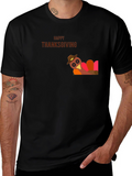 Thanksgiving Turkey Graphic Tee - Holiday Apparel
