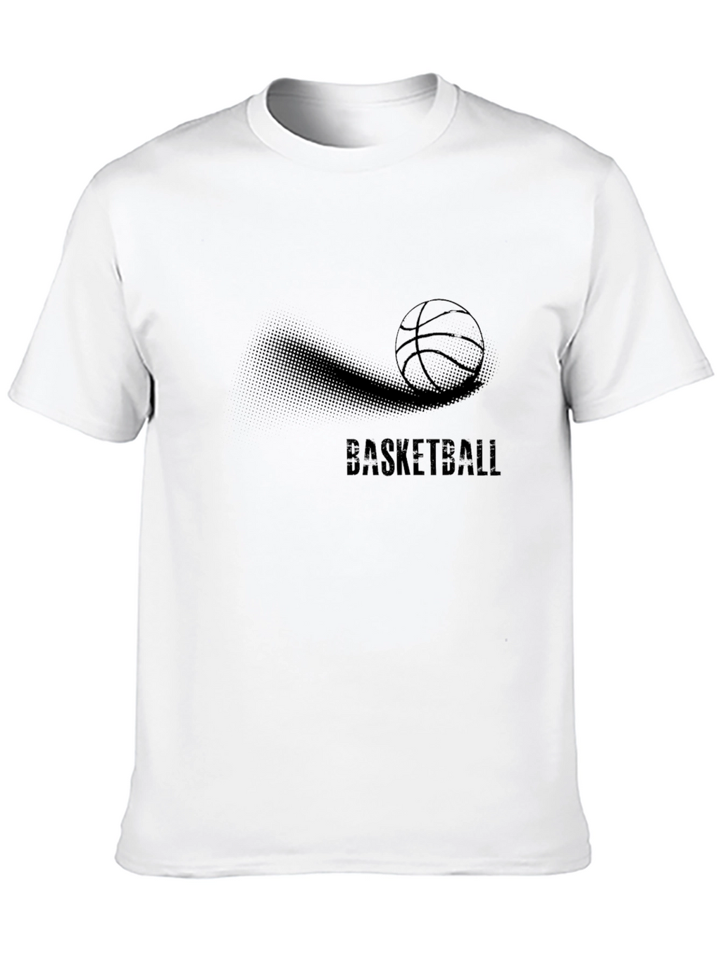 Mens Black Basketball Graphic T-Shirt