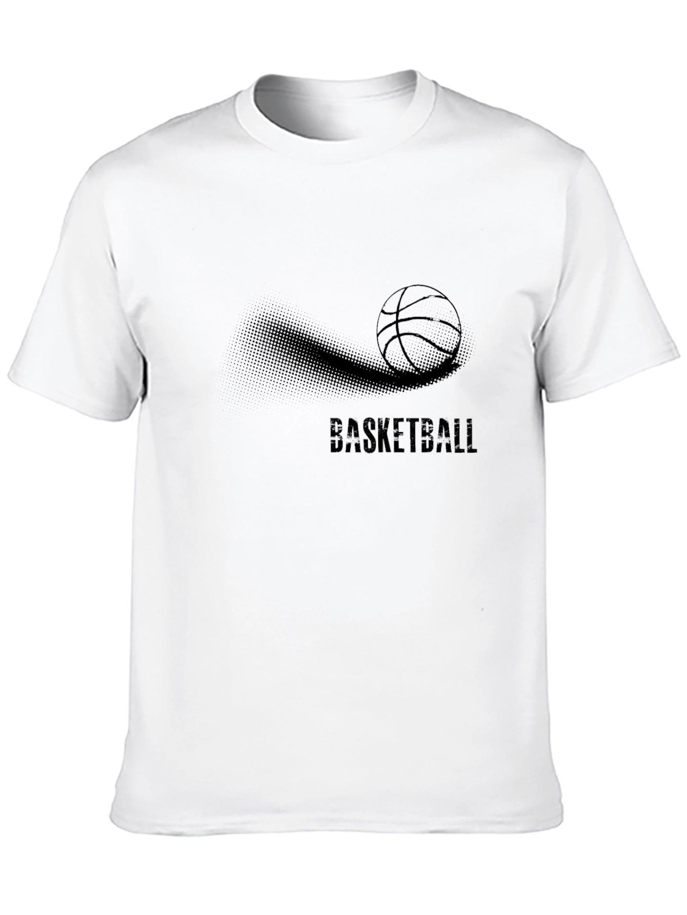 Mens Black Basketball Graphic T-Shirt