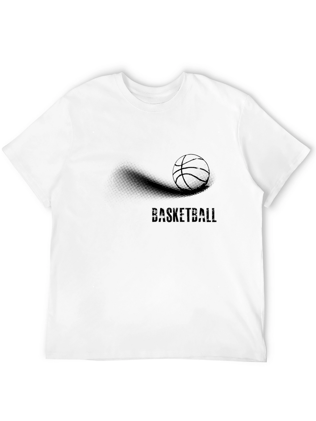 Mens Black Basketball Graphic T-Shirt