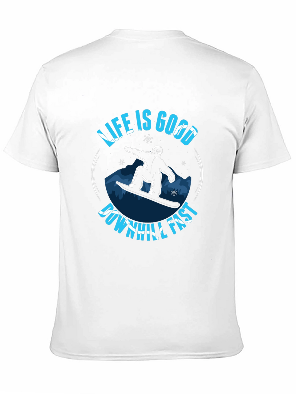 Life is Good Downhill Fast Graphic T-Shirt
