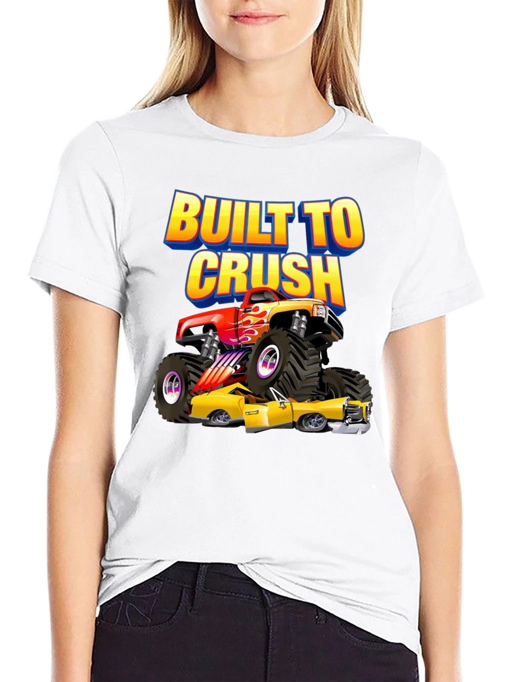 Built to Crush Monster Truck Graphic Tee