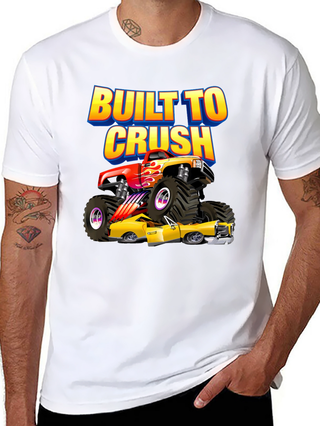 Built to Crush Monster Truck Graphic Tee