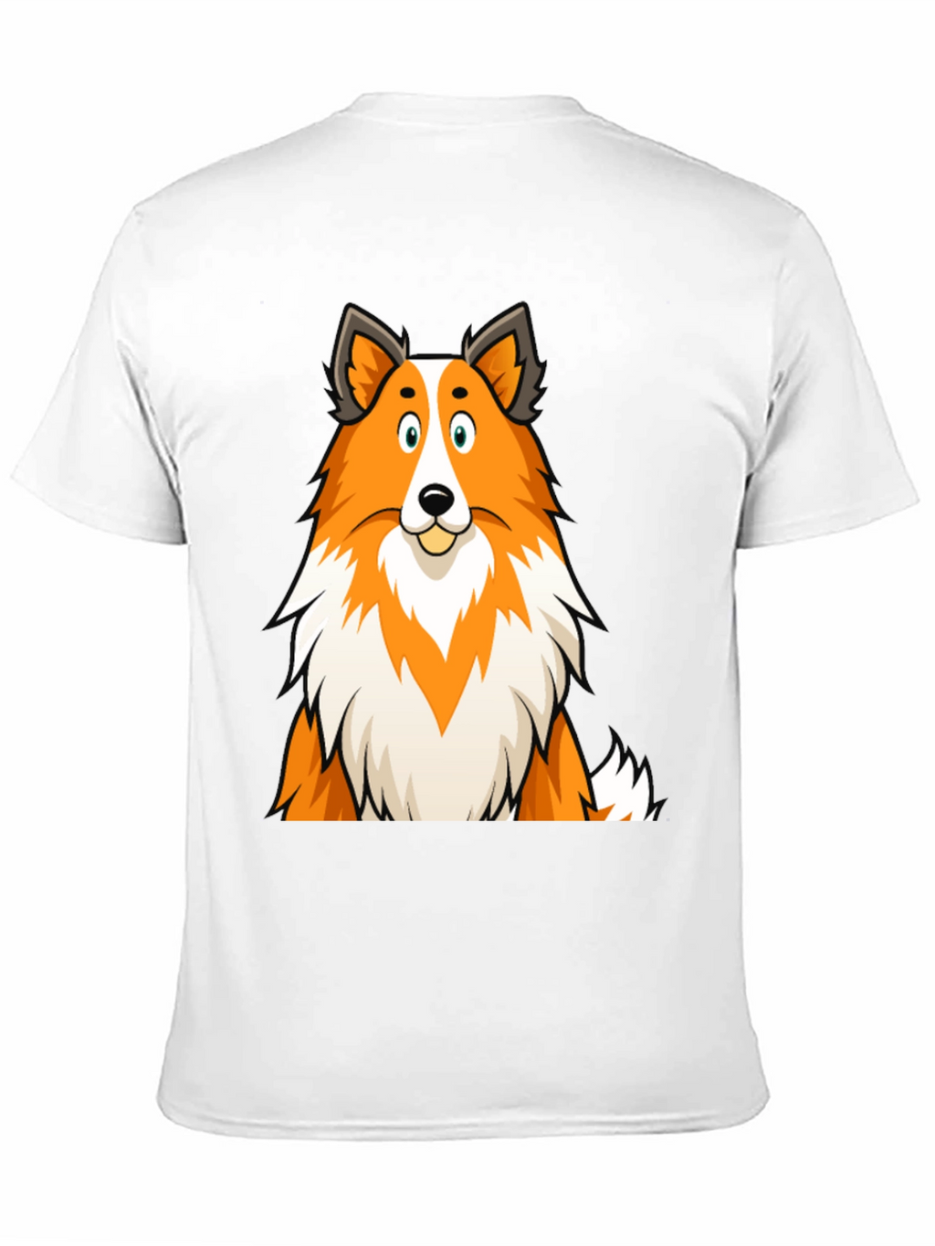 Cartoon Dog Graphic Tee - Unisex Casual Black Shirt
