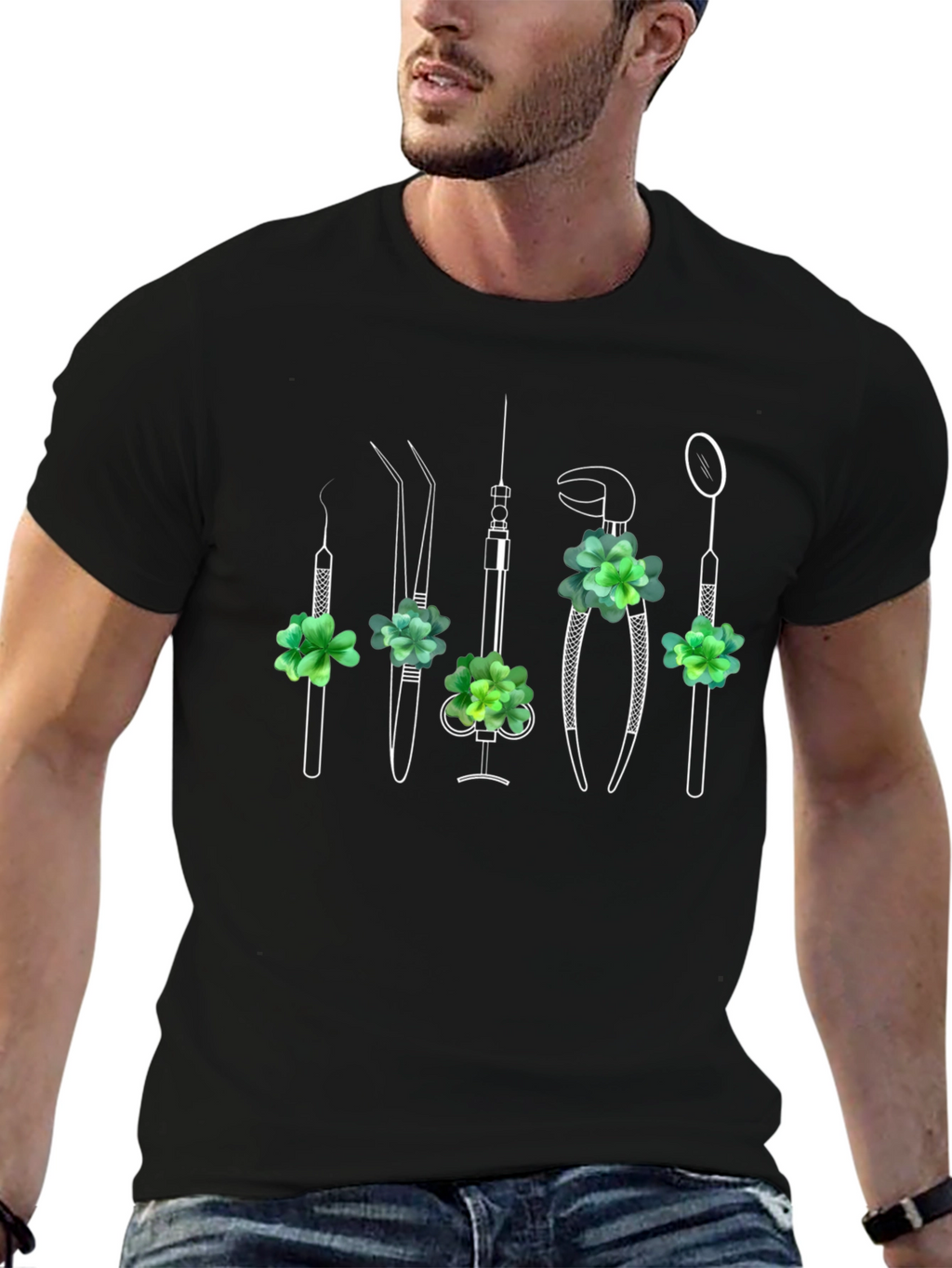 Dentist Tool Shamrock T-Shirt