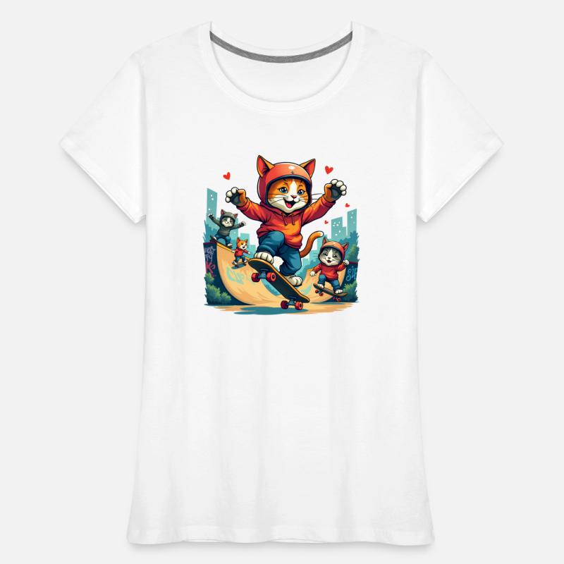 Vibrant Urban Skate Cats