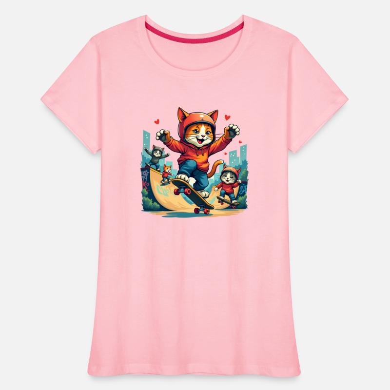 Vibrant Urban Skate Cats